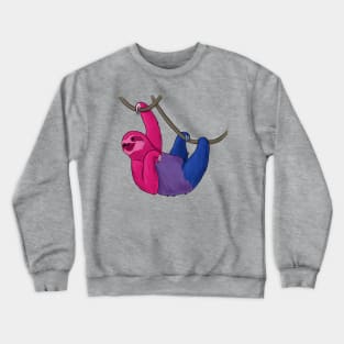 Bisexual Pride Sloth Crewneck Sweatshirt